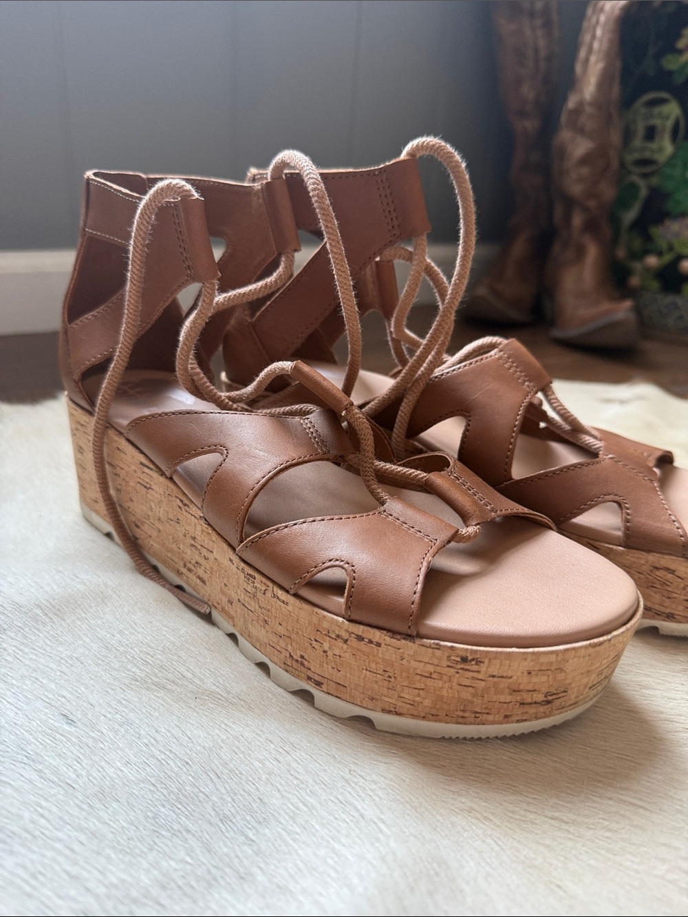 Sorel Lace-Up Sandals